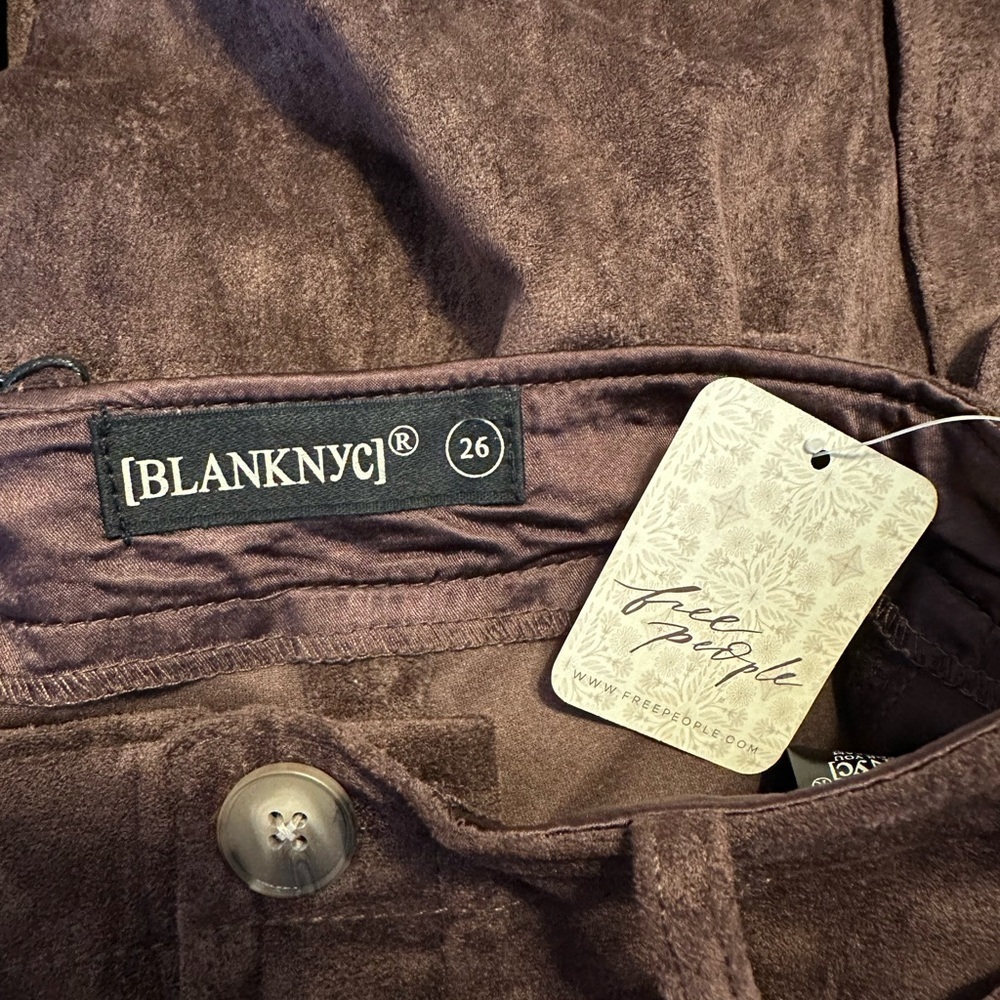 New FRANKLIN IN ZINFANDEL PANTs size 26 Blacknyc and Free People collab. - Picture 8 of 8